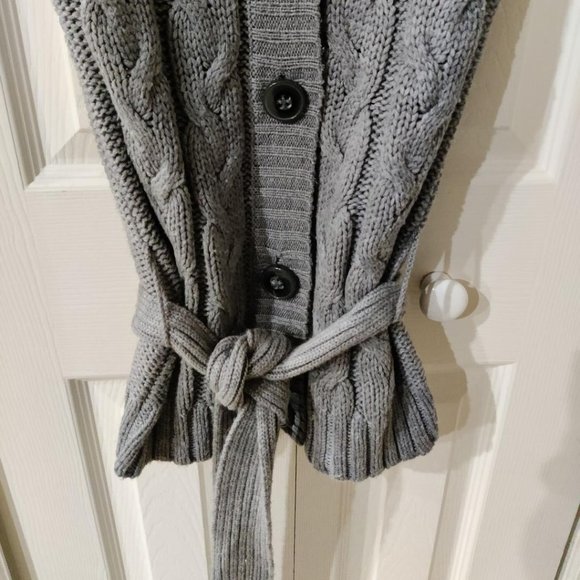 Aeropostale Y2K Gray Sleeveless Button Front Cardigan Size XSmall - Picture 5 of 7